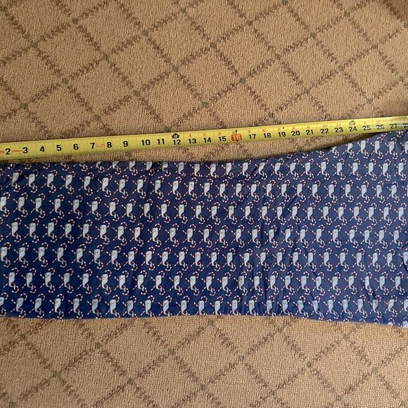 Vineyard Vines Men's blue Christmas Pajama pants with whale and candy canes L - Picture 4 of 9
